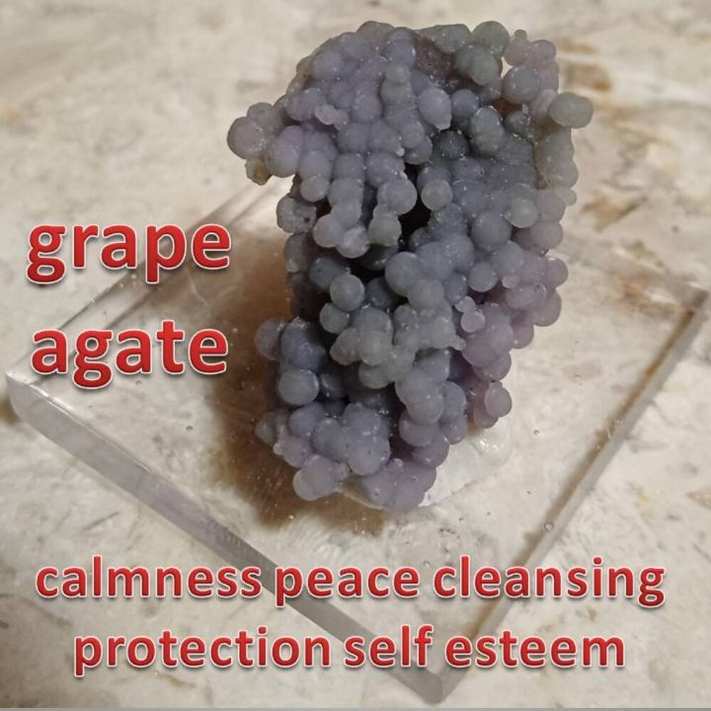 grape agate mini chunk 01 PROTECTION calmness SELF ESTEEM chakra